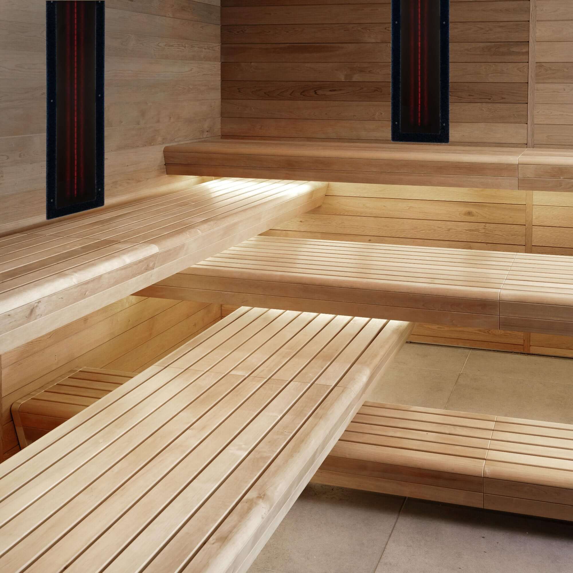 Infrarotstrahler Sauna RotLicht Frame Anthrazit - artvion