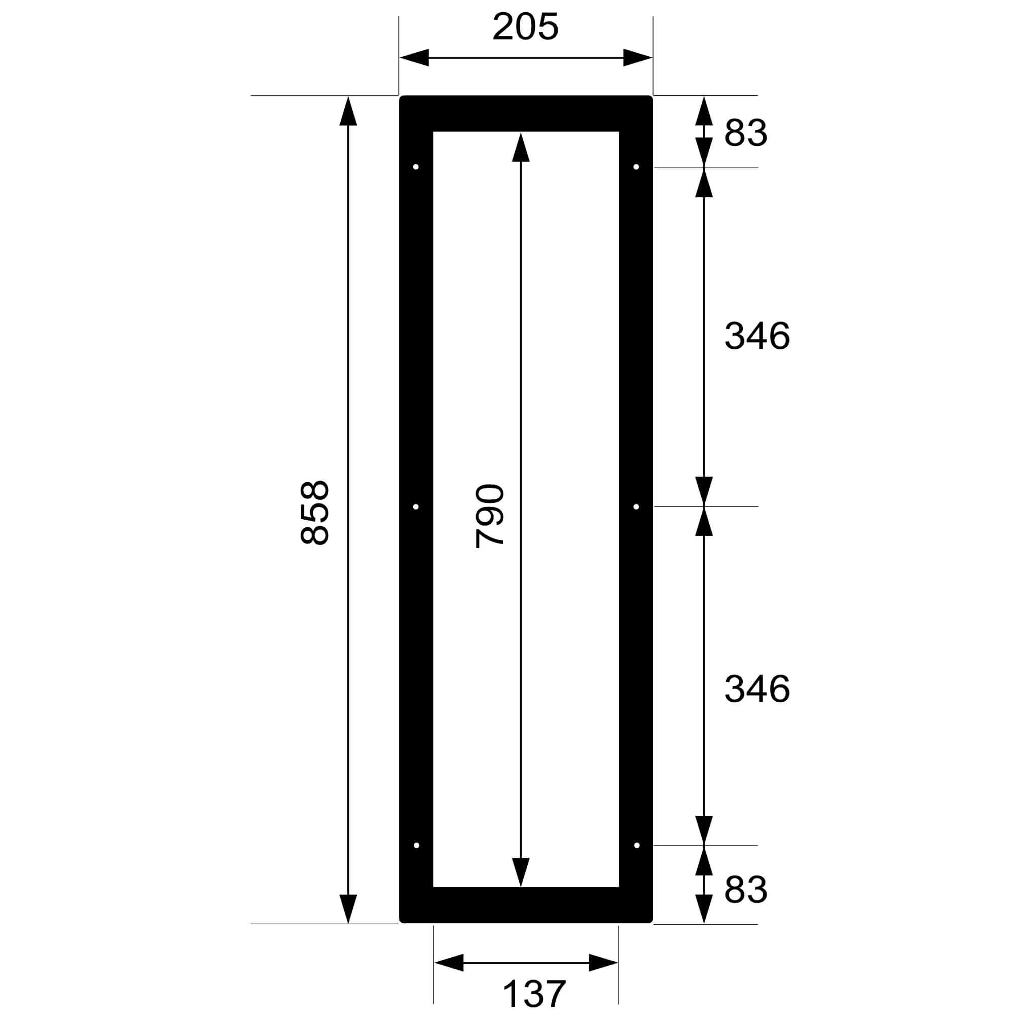 Infrarotstrahler Sauna RotLicht Frame Anthrazit - artvion