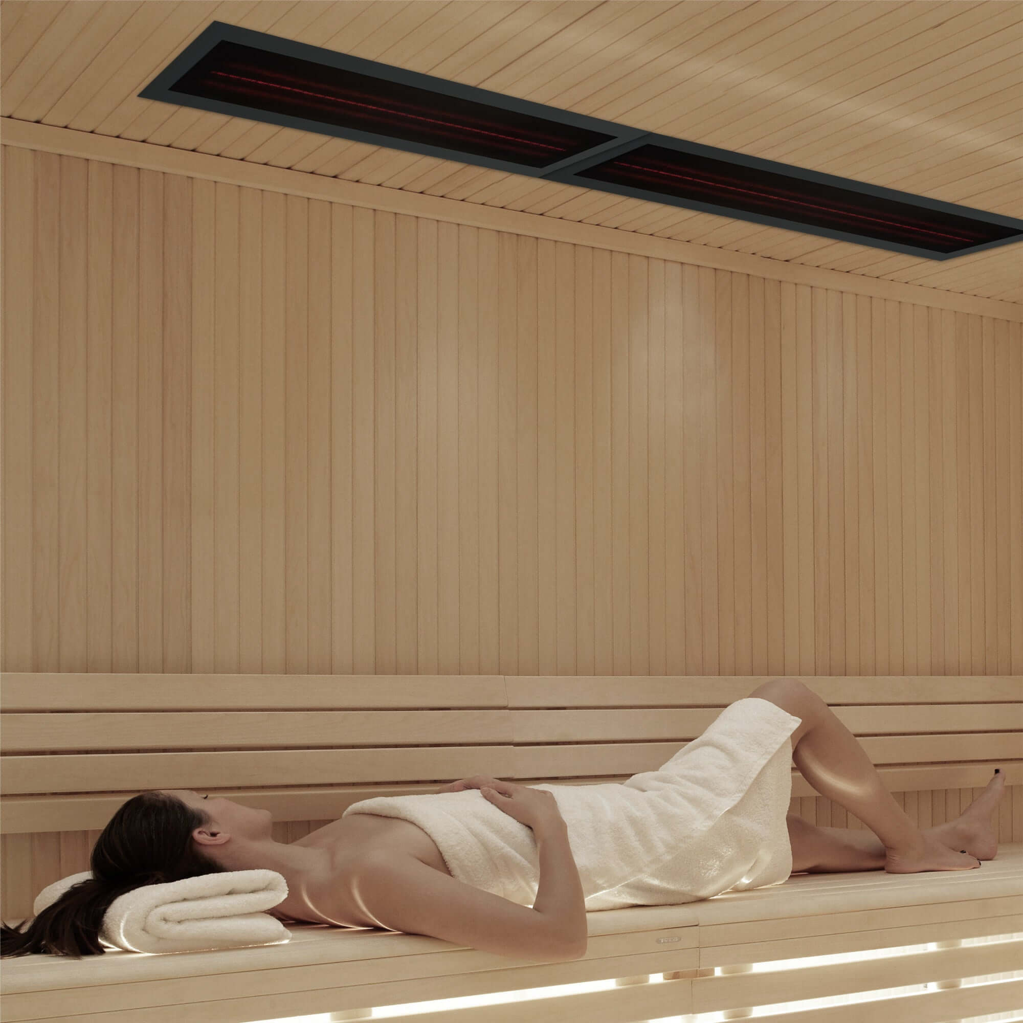 Infrarotstrahler Sauna RotLicht Frame Anthrazit - artvion