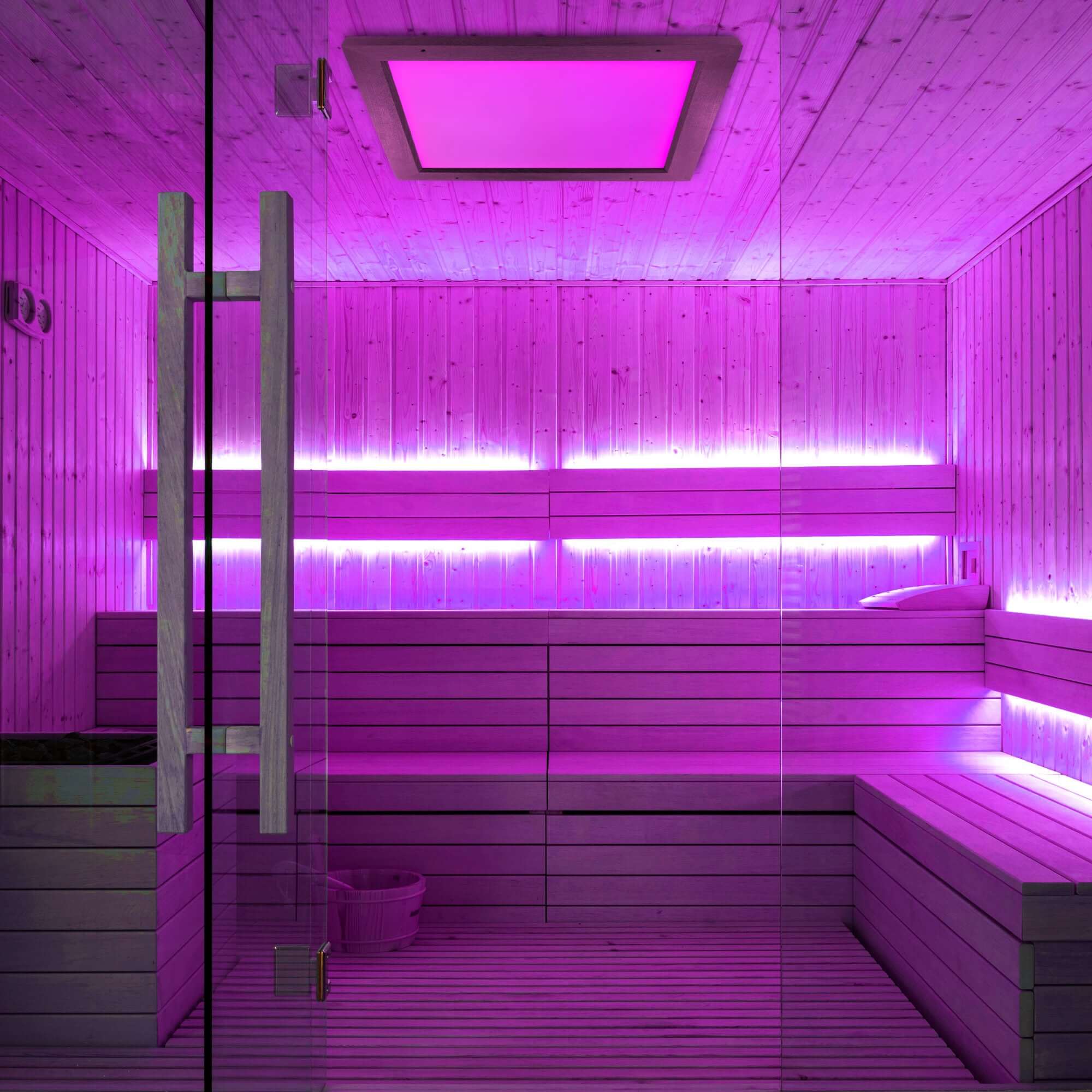 Sauna Led Farbpaneel poetic 50 Erle - artvion