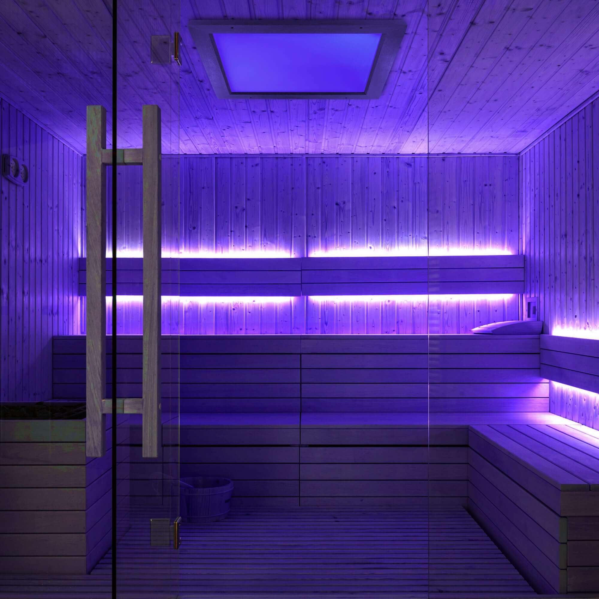 Sauna Led Farbpaneel poetic 50 Hemlock - artvion