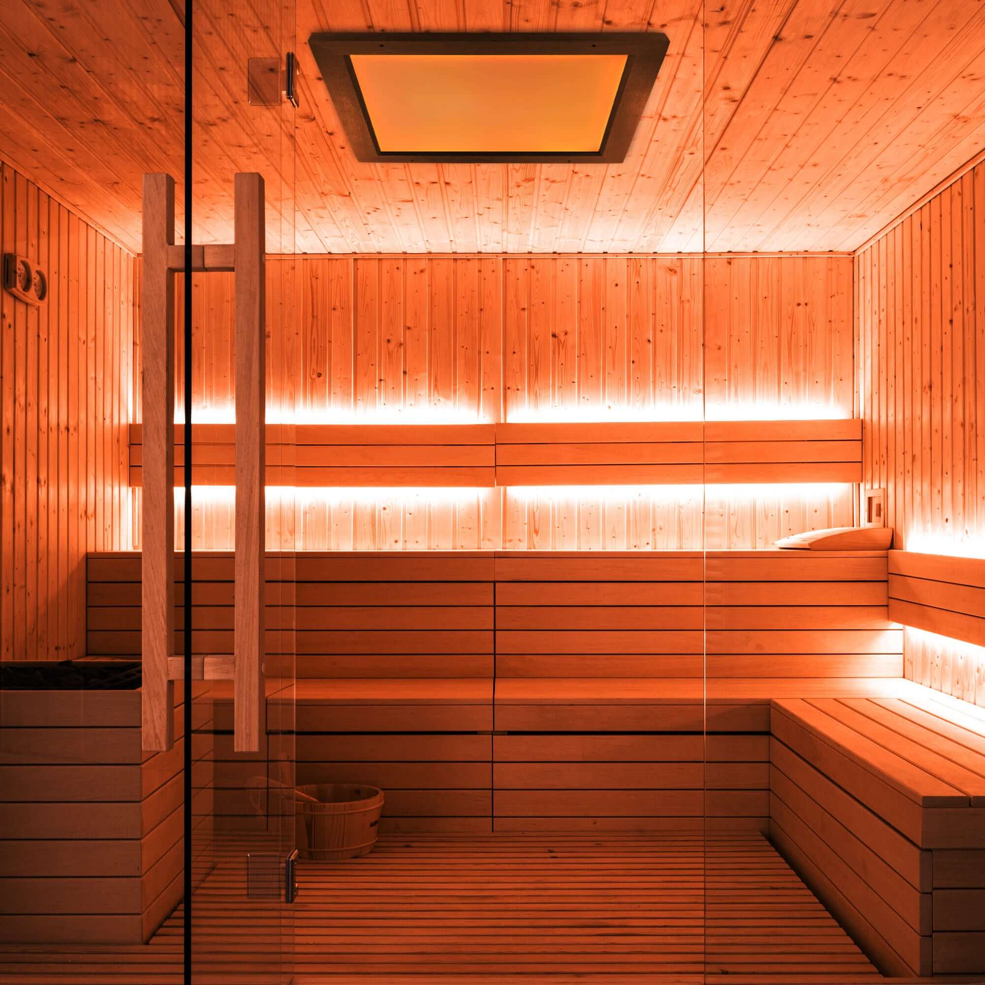 Sauna Led Farbpaneel poetic 50 Thermo Esche - artvion