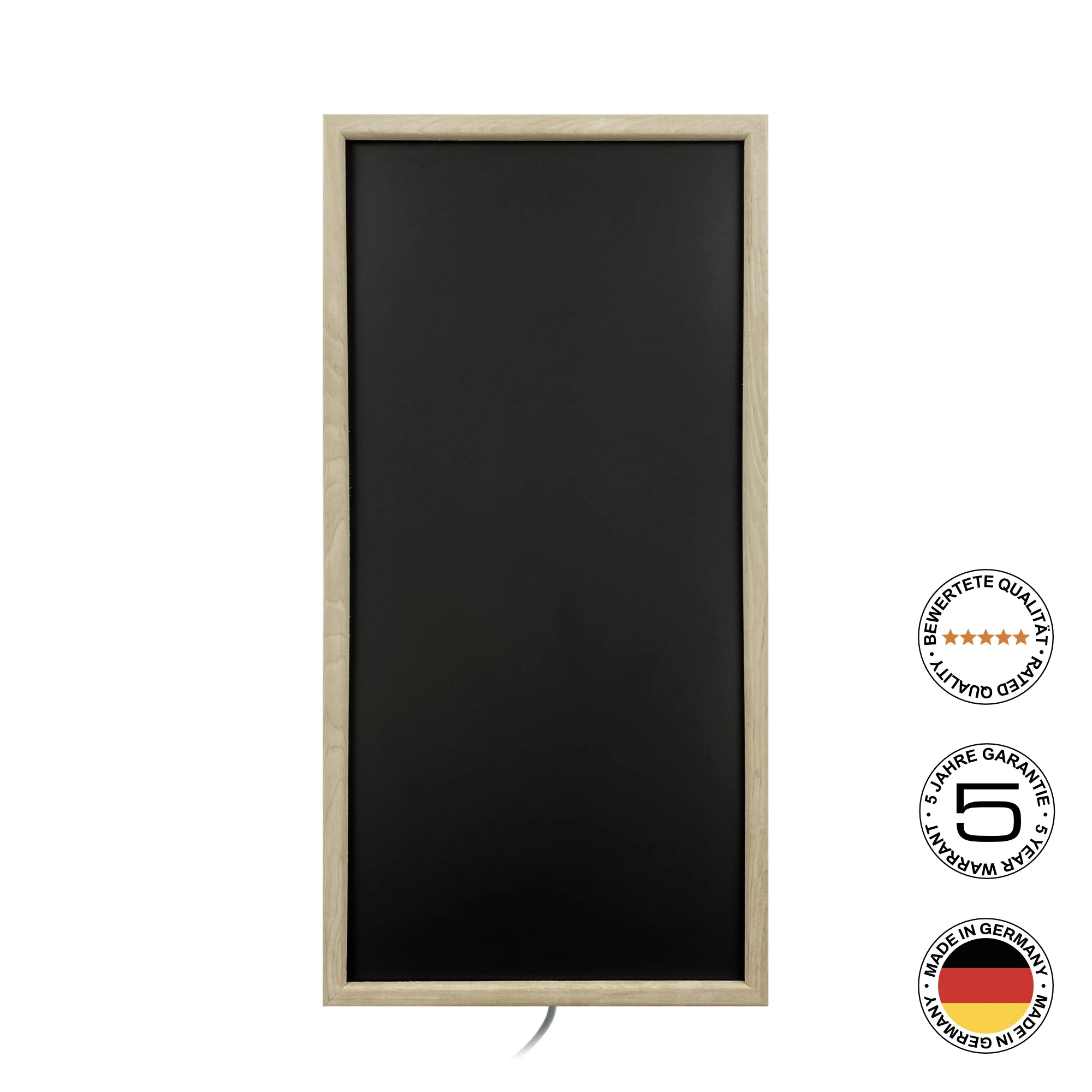 Infrarot-Wärmeplatte Sauna P3 Black mit Holzrahmen von artvion® für Ihre Sauna und Gesundheit. Gute Geräte-Qualität aus Deutschland, 5 Jahre Garantie.