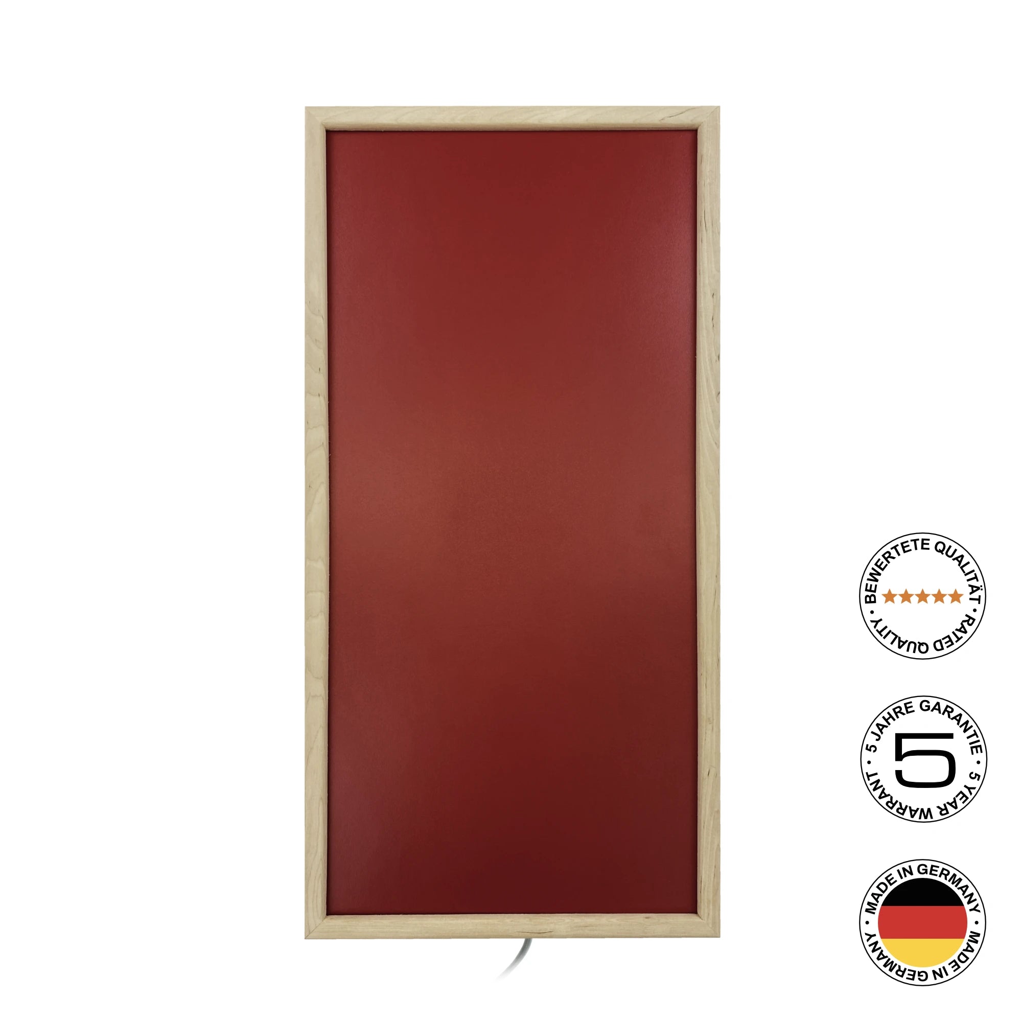 Infrarot-Wärmeplatte Sauna P3 Bordo mit Holzrahmen Infrarot-Wärmeplatte Sauna P3 Bordo mit Holzrahmen