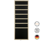 Infrarot-Wärmeplatte Sauna P1 Black mit Rückenlehne von artvion® für Ihre Sauna und Gesundheit. Gute Geräte-Qualität aus Deutschland, 5 Jahre Garantie.