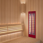 IR-Strahler Sauna Rückenstrahler, Thermostoff Rot, RS Medium - artvion